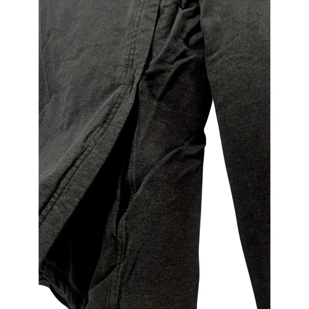 Lululemon Coast Easy Wrap dark grey heathered button jacket size 10
